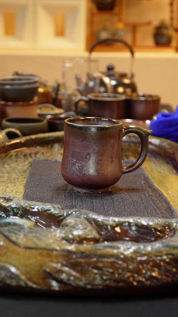 紫砂柴烧纯自然柴烧180毫升