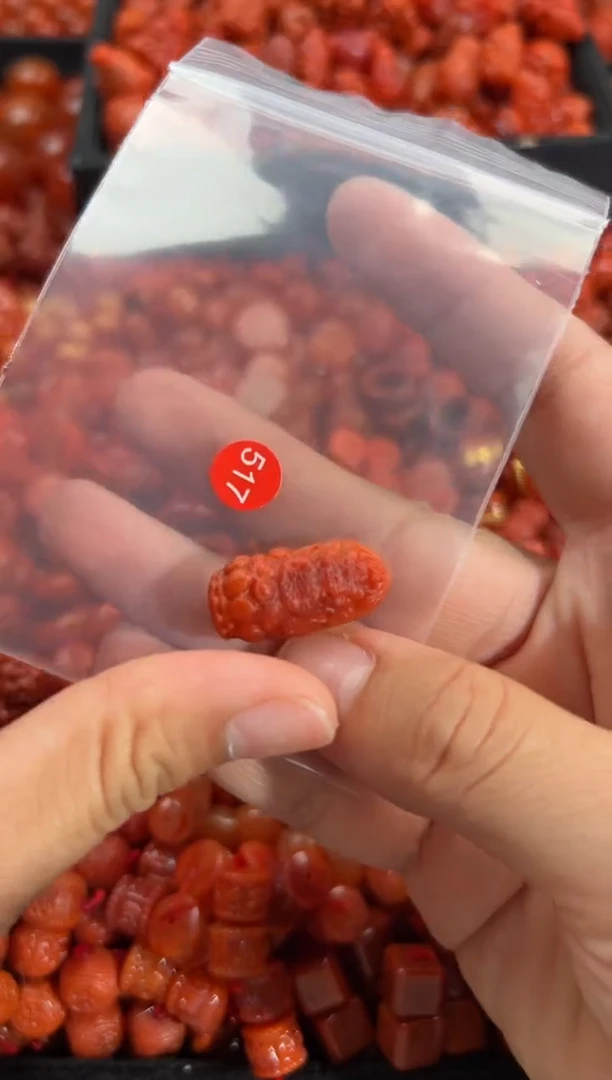 南红玛瑙未镶嵌颈饰1