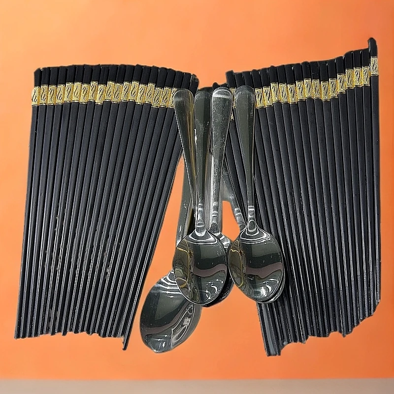 【新疆包邮】20双筷子 6个勺子好看 好用 高档