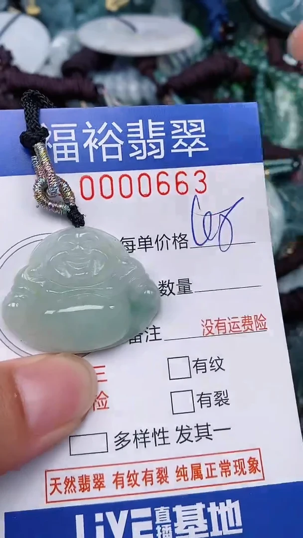 翡翠未镶嵌颈饰...0000663