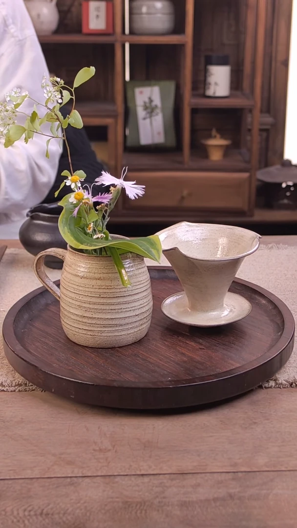 茶杯紫砂ZH000045@浮光分享杯+喇叭咖啡漏