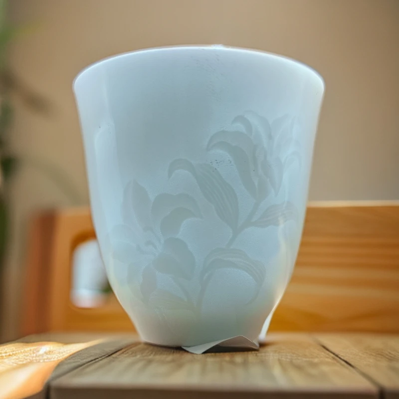 大口窑手工雕刻杯（顺丰包邮）