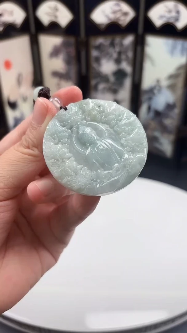 翡翠未镶嵌颈饰天然缅甸A货翡翠76