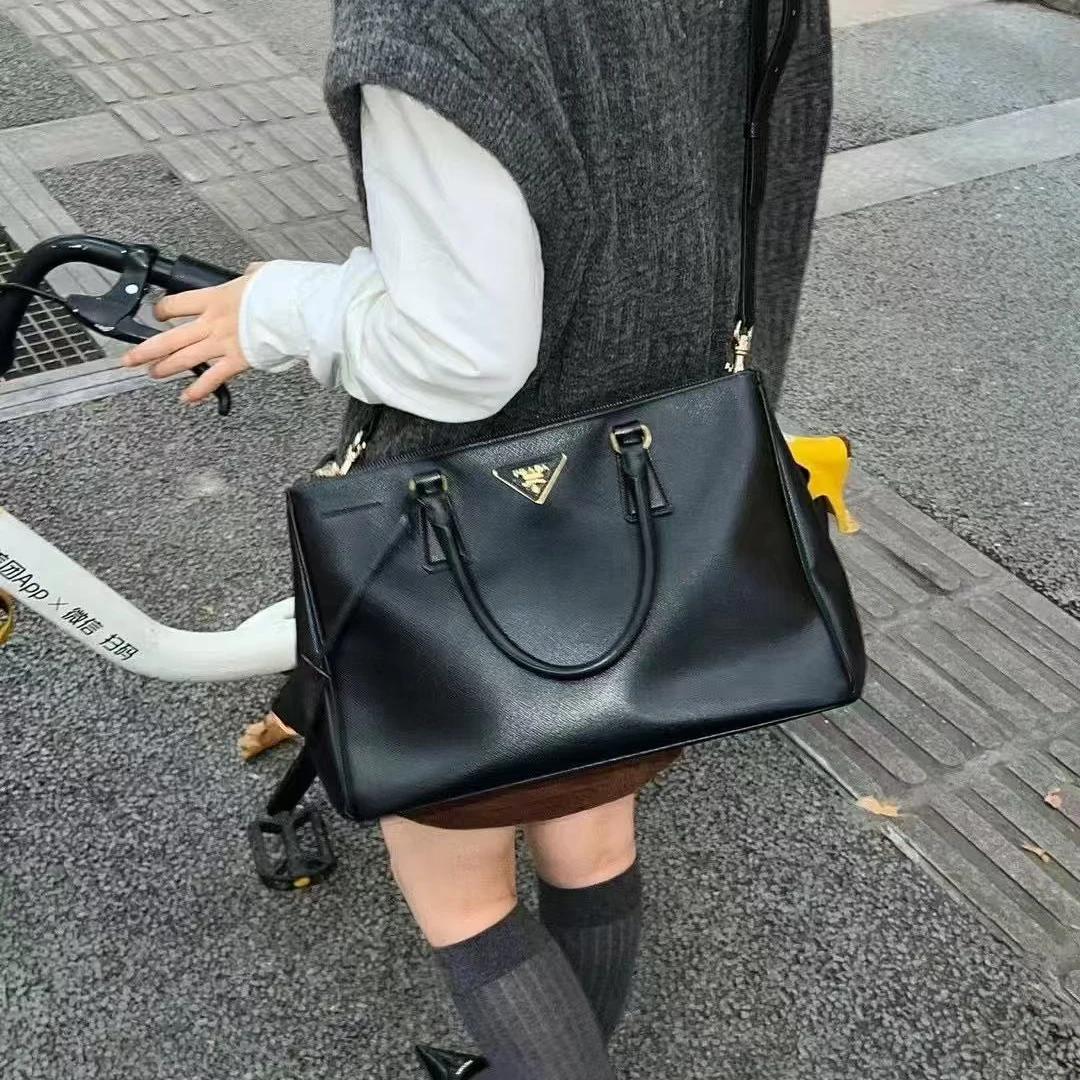 95新 Prada/普拉达 GGS 丨普拉达S手包大号黑金/84792114