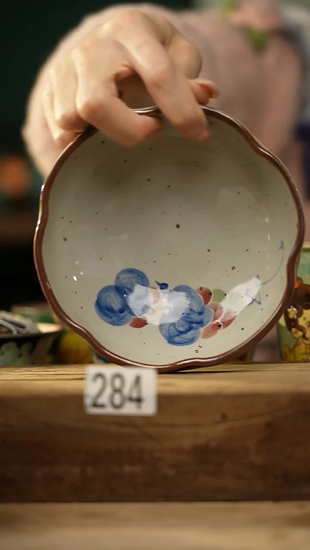 【闪购商品】瓷片手作釉下彩/手绘盘