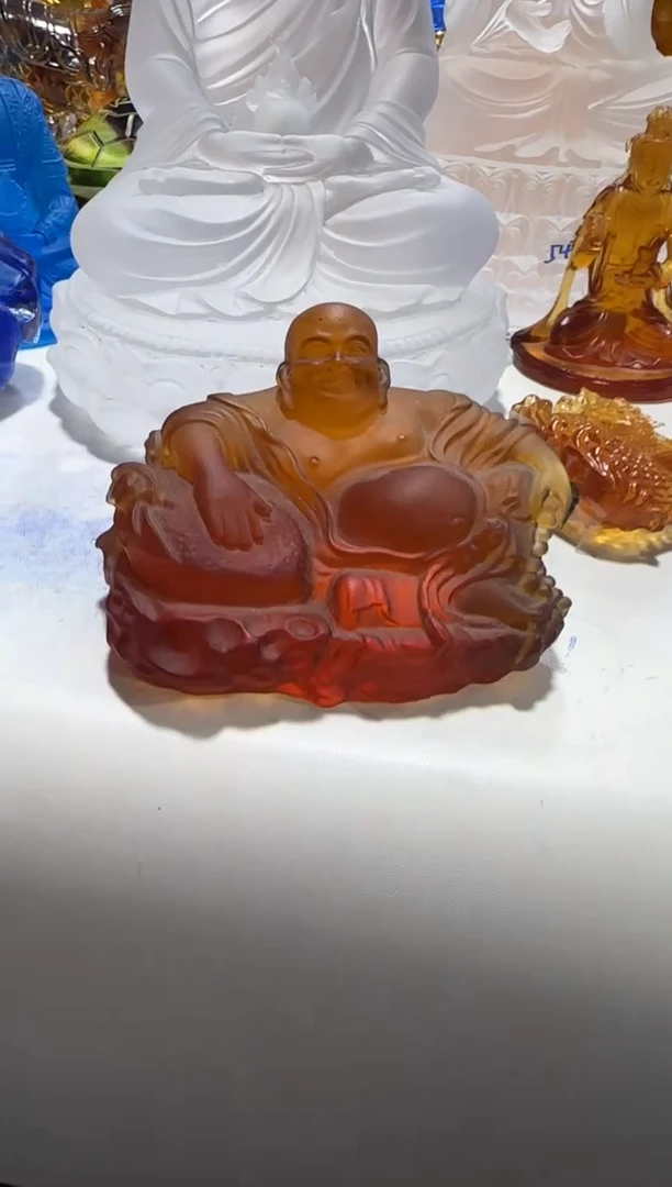 手工艺品琉璃320微瑕纯手工古法琉璃假一罚十