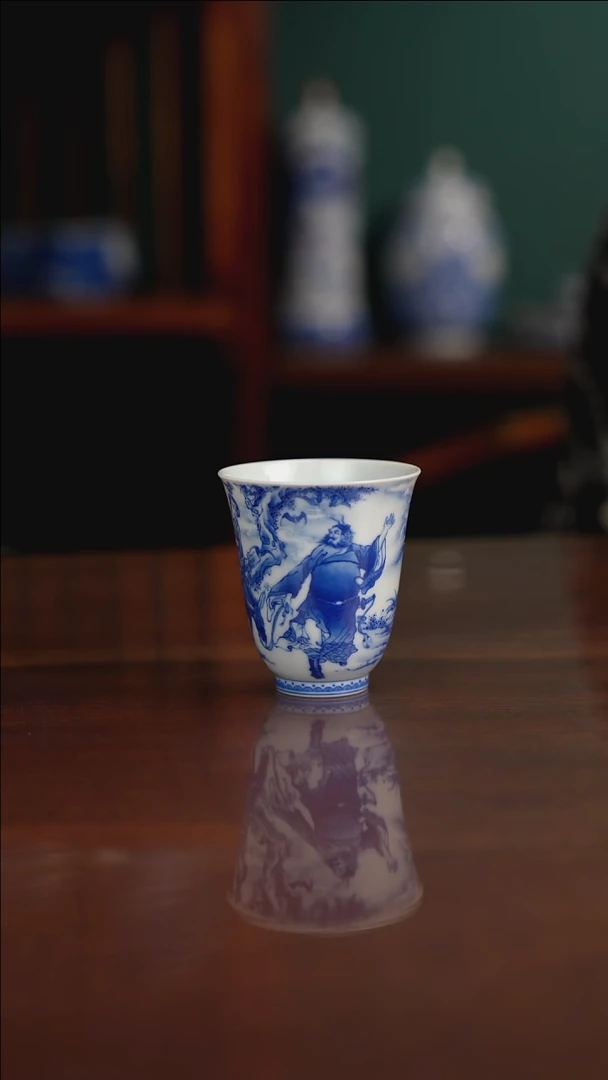 晓竹窑青花钟馗嫁妹