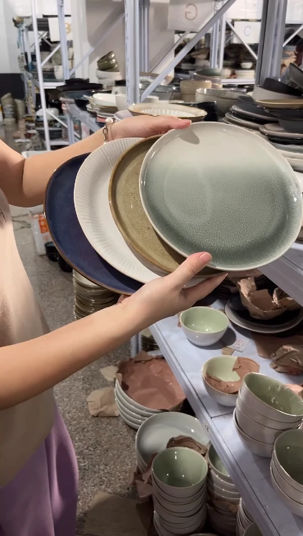 陶瓷外贸尾货瑕疵满20包邮X4 特价小盘组合