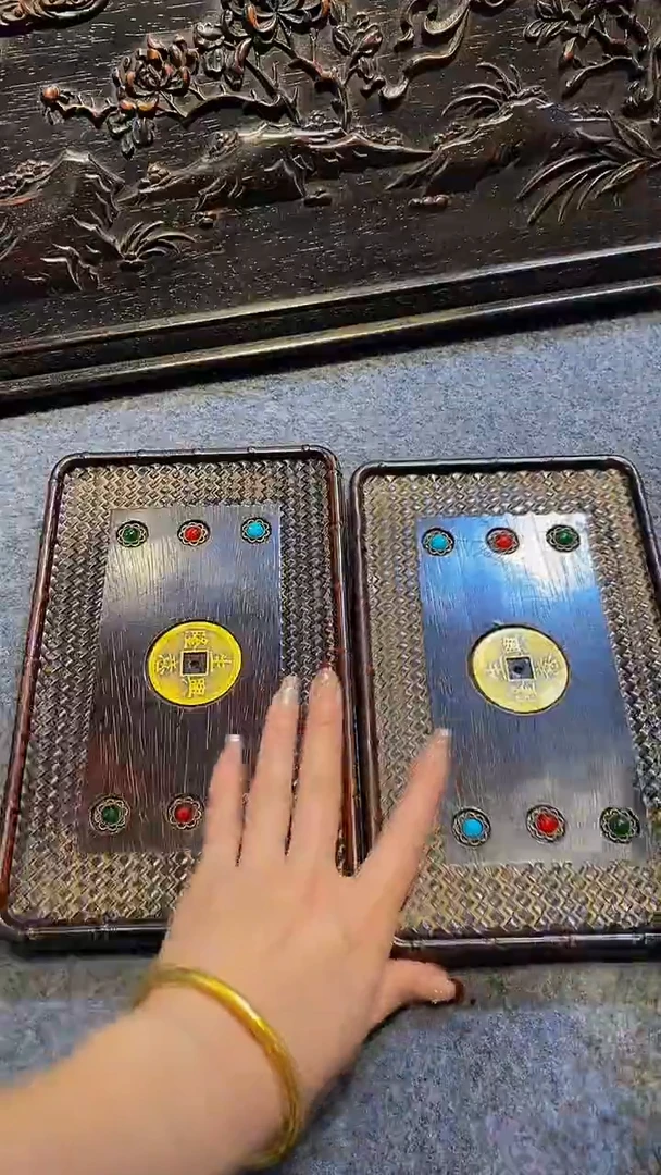 木紫檀雕刻板一物一拍