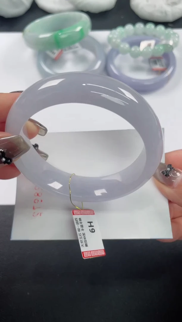 未镶嵌手镯翡翠基地发货H8859  56+