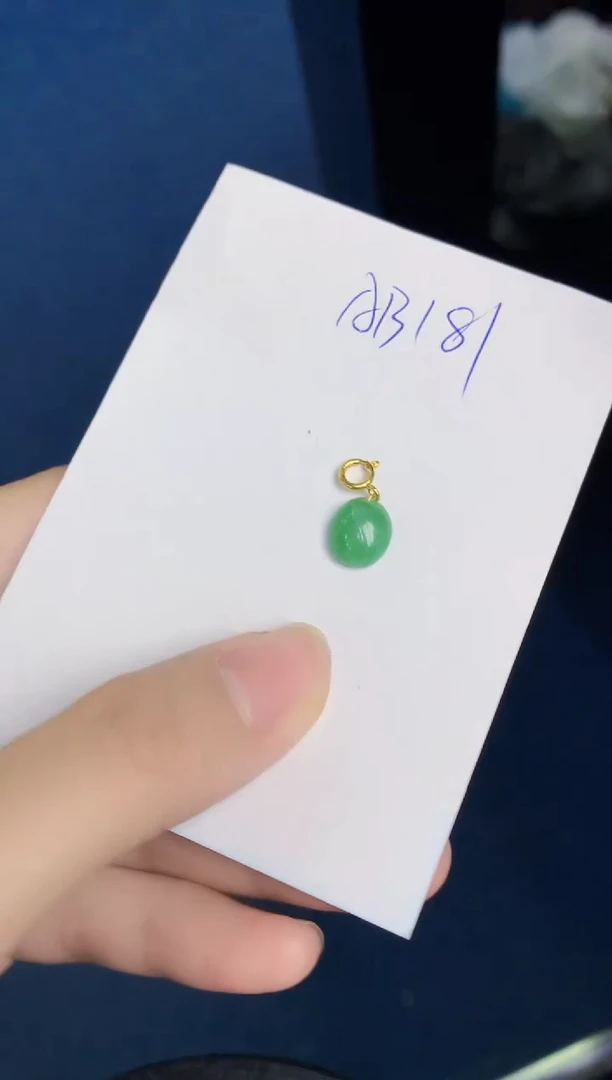 翡翠银S925镶嵌颈饰天然翡翠緬甸A貨