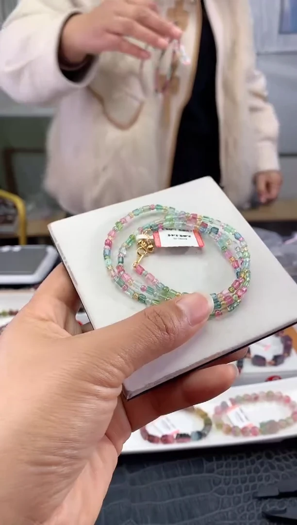 未镶嵌手串碧玺多样性发一条