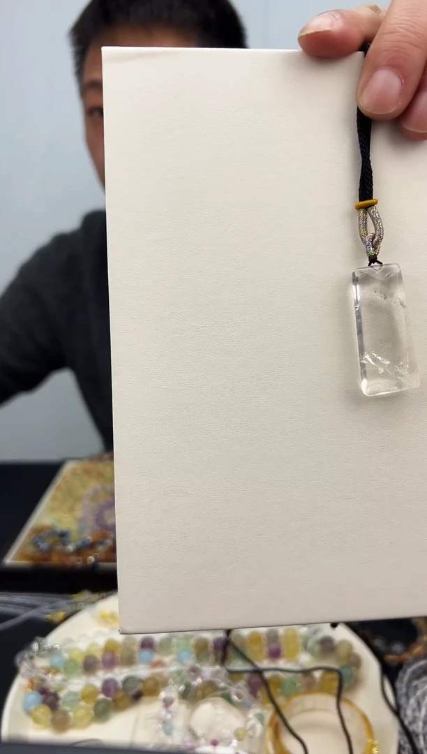 吊坠(赠链)未镶嵌水晶天然白水晶闪灵吊坠222