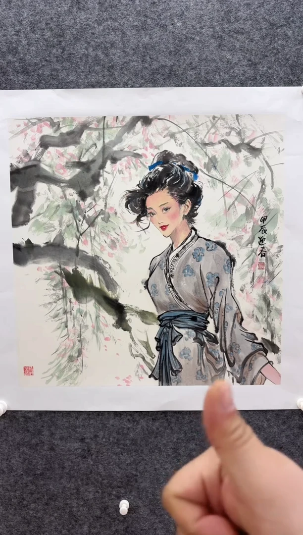 国画书画报艺术甄选A152迎春作 4平尺