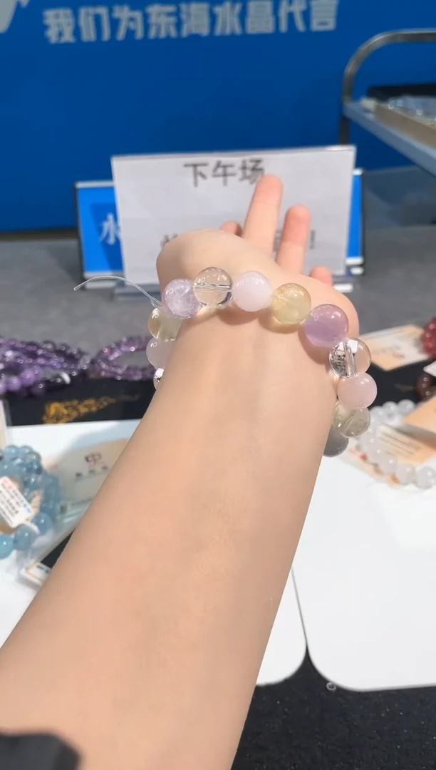 【闪购商品】水晶手链未镶嵌111号多巴胺色系单圈