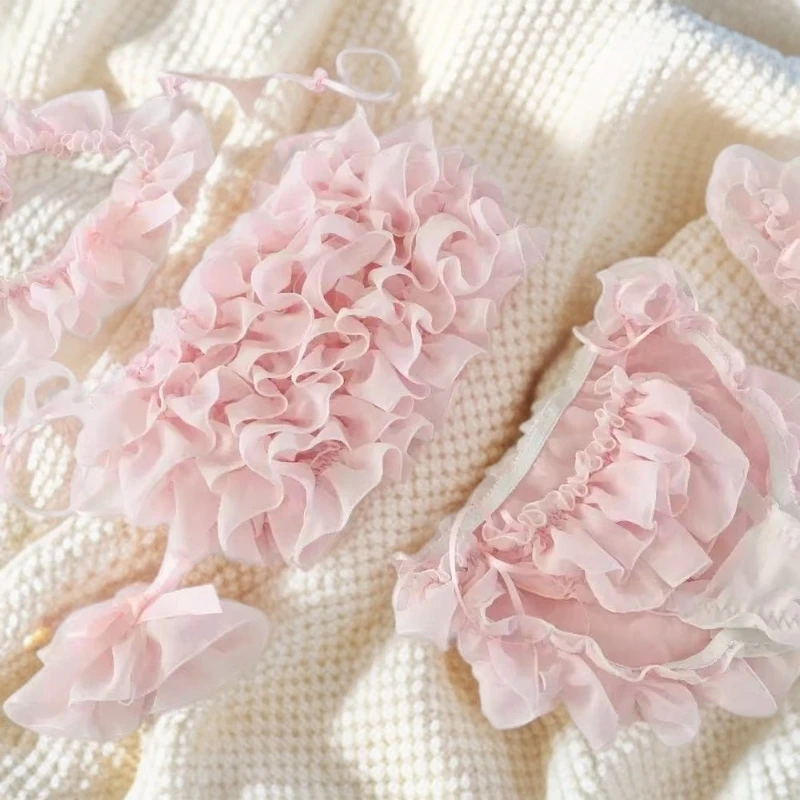 时尚男士内裤潮流青年高品质雪纺纱内衣粉色三角款短裤层次感