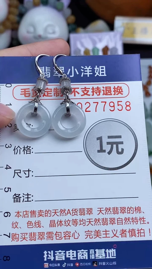 未镶嵌定制翡翠翊*毛货商品/不退换//7958