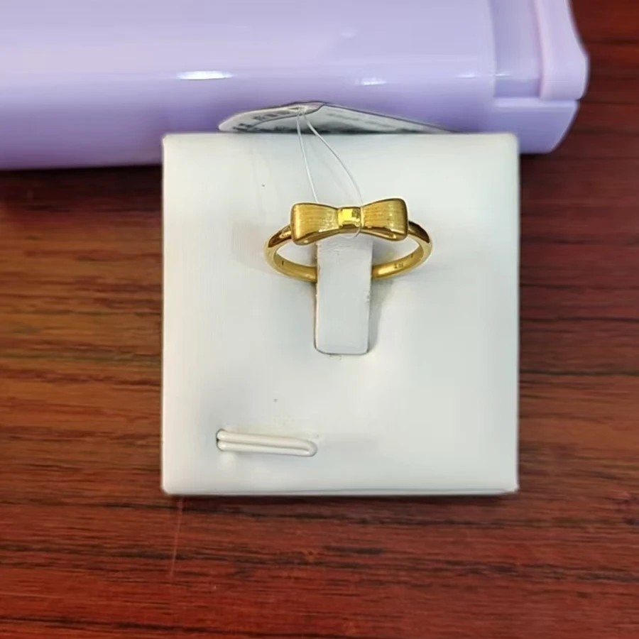 红飞珠宝足金戒指