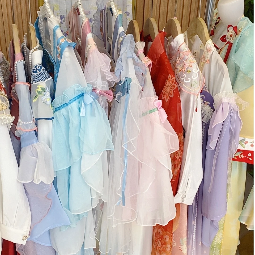 汉服女童2025春夏款儿童中国风连衣裙女宝宝古风超仙公主襦裙