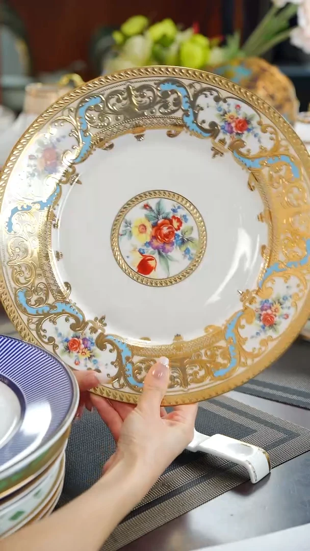 瓷片12英寸平盘  1个