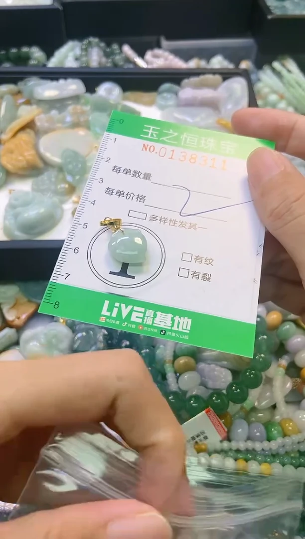 翡翠未镶嵌颈饰闪购0138311