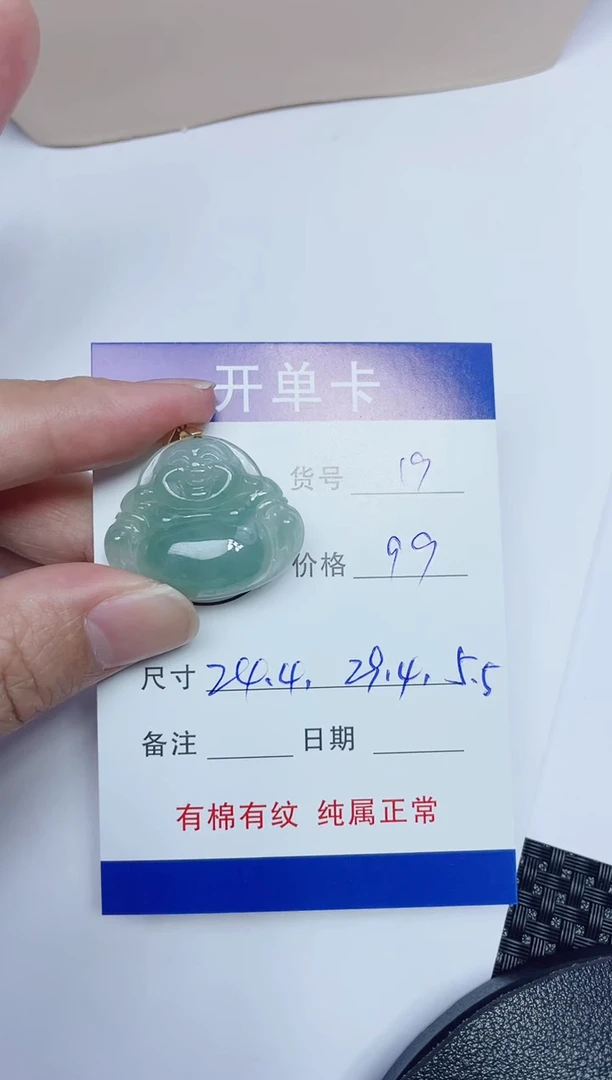 吊坠(赠链)银S925镶嵌翡翠19