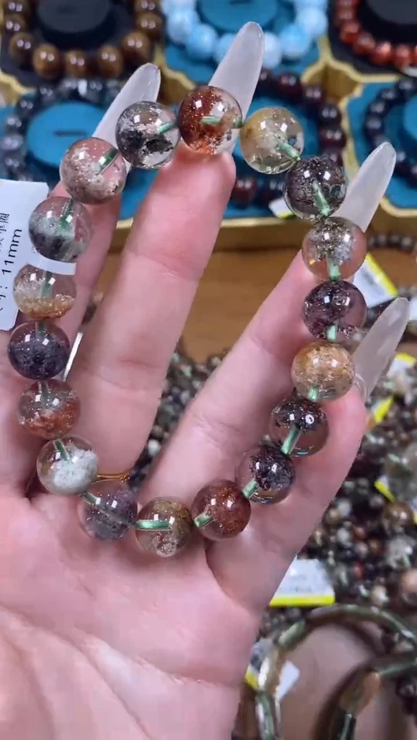 未镶嵌手串水晶天然水晶四季幽灵11mm手串（多样性发货）