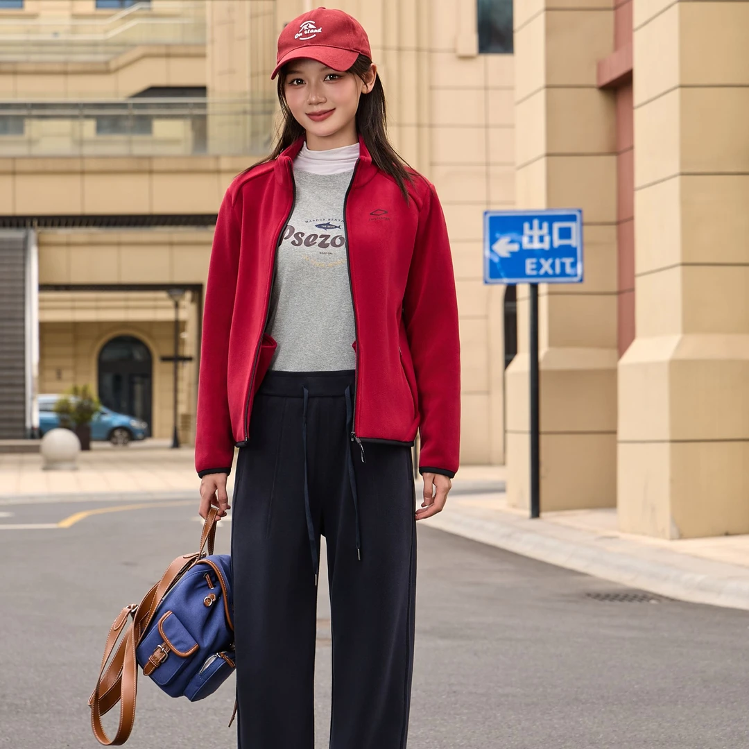 燕苹秋冬季新款极简加厚加绒保暖立领御寒长袖云感厚外套ZBY6803