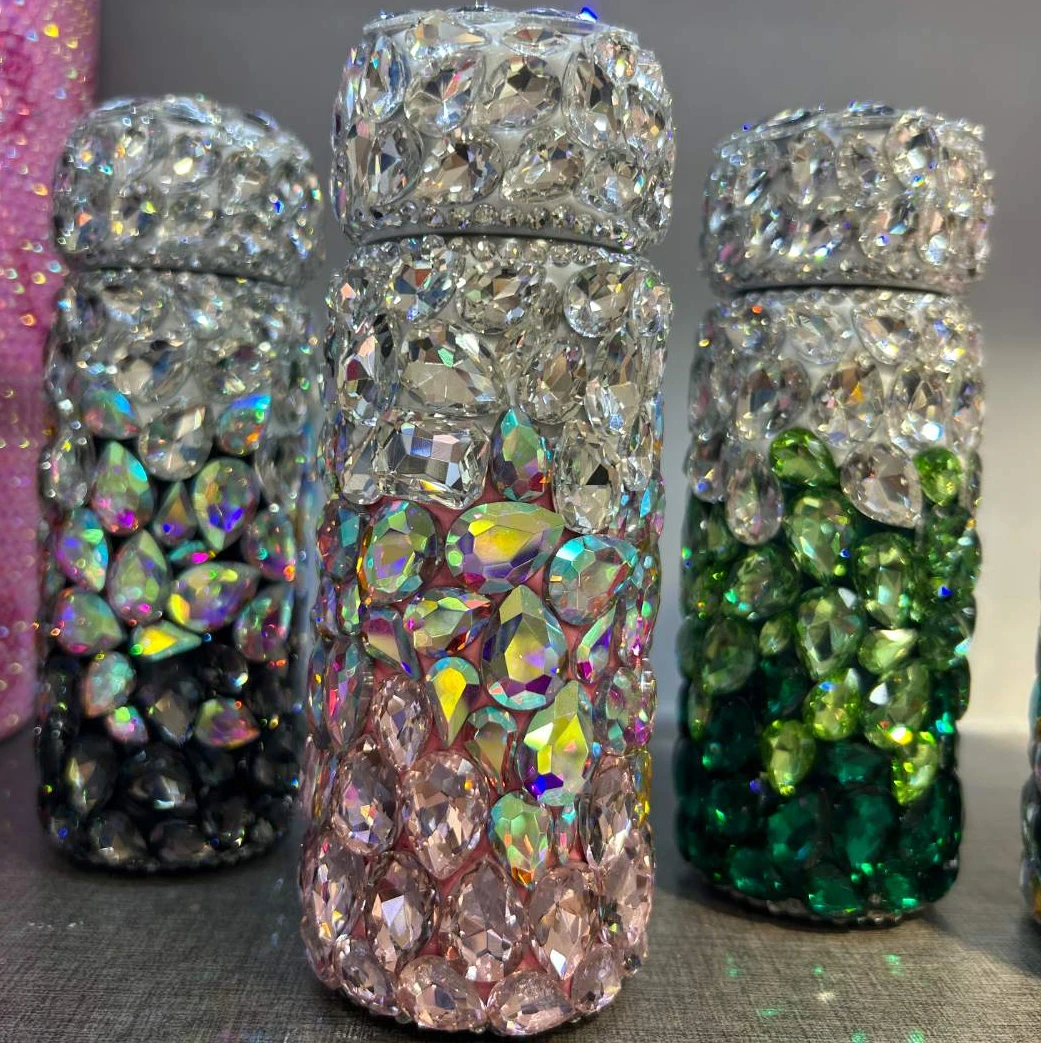 重工轻奢手工镶嵌满钻杯保温杯礼物网红水杯