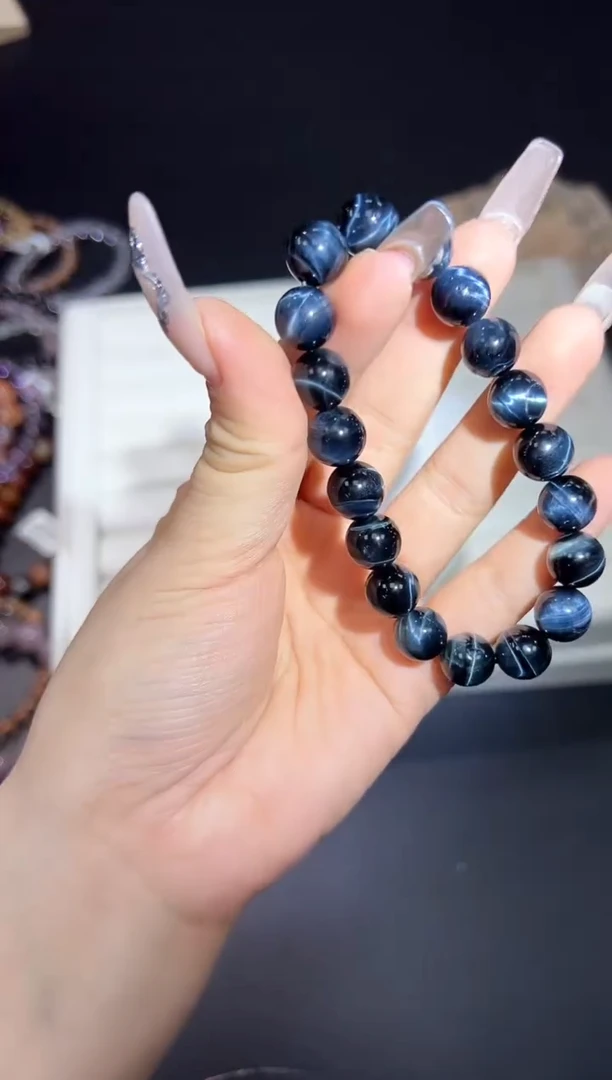 木变石（虎睛石）手链未镶嵌17g多样性发其一【1条】默认微瑕