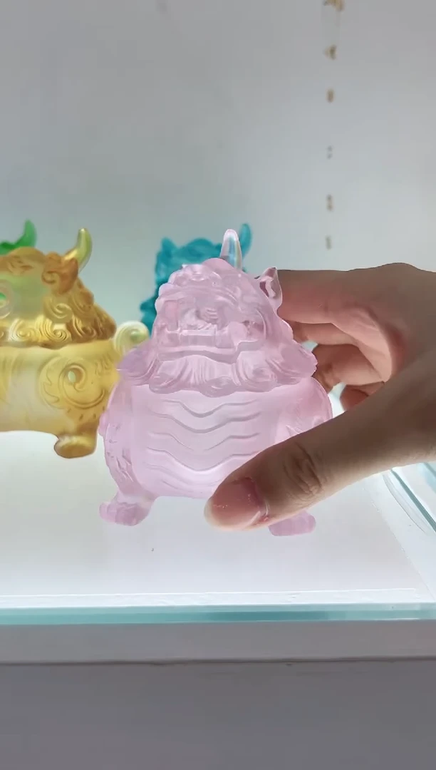 手工艺品琉璃古法琉璃小号狻猊香炉