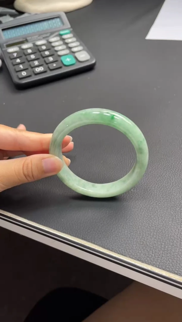 未镶嵌手镯翡翠天然缅甸A货翡翠手镯57-59圈口