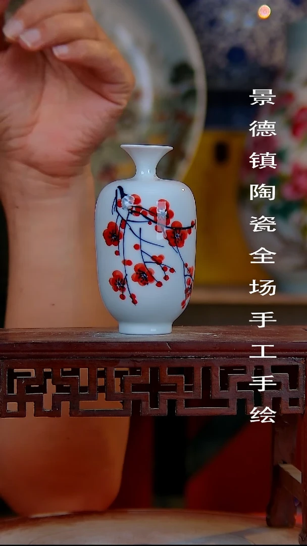 摆件手景德镇陶瓷 全场手工绘