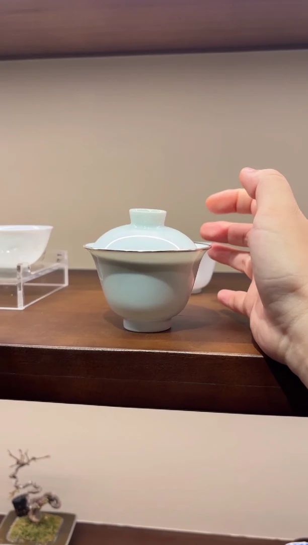 闪购超薄素胎盖碗