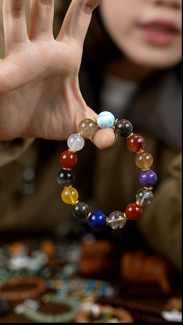 未镶嵌手串水晶水晶多宝单圈1.2