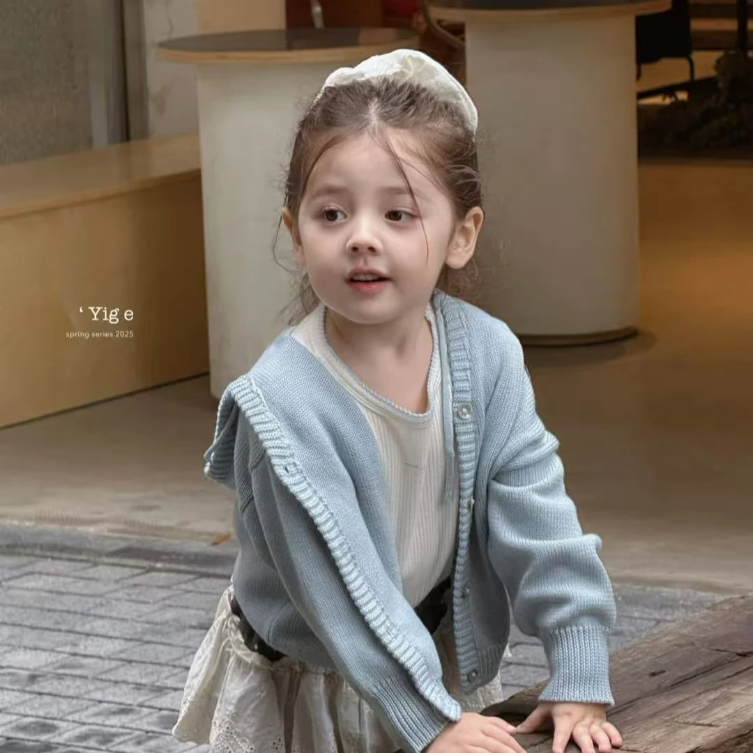 【Rainbow】2025春款休闲天蓝色外套宽松裤-66102