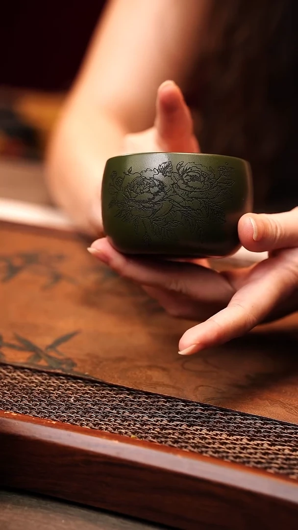 茶杯紫砂宜兴原矿紫砂 全手工全原矿