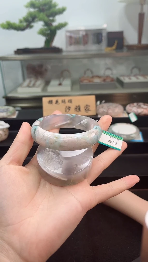 未镶嵌手镯石英质玉59圈口（赠品镯心）2S9018