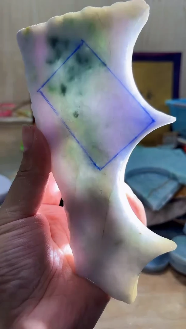 翡翠挂件未镶嵌A货常星3199