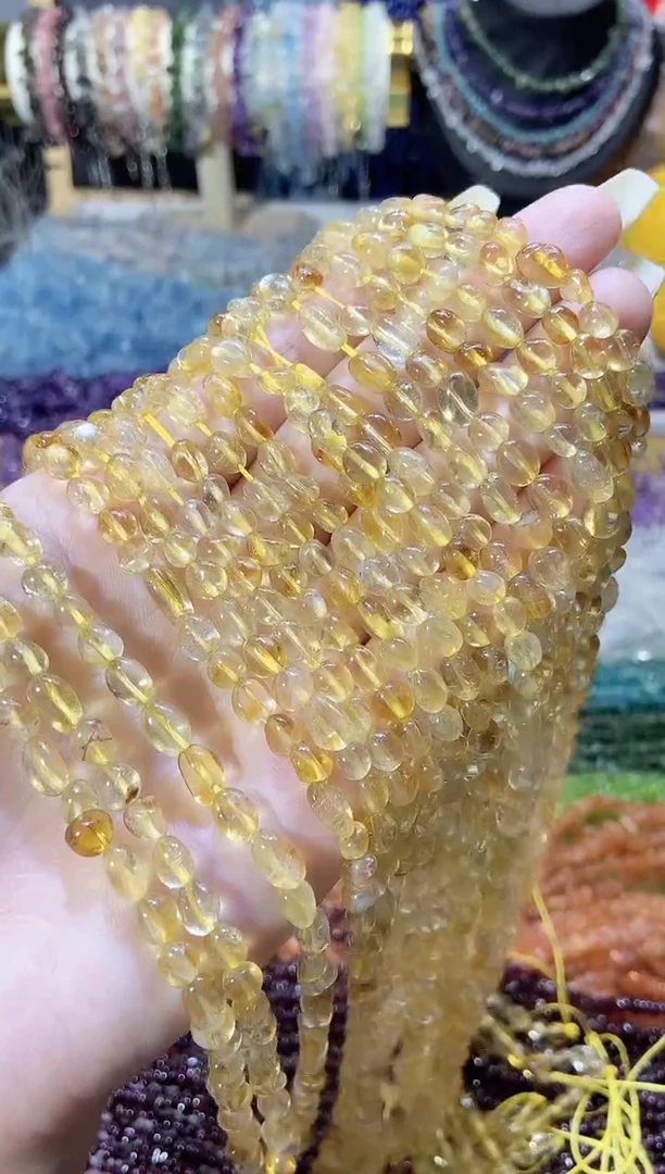 未镶嵌珠宝半成品水晶随行黄水晶