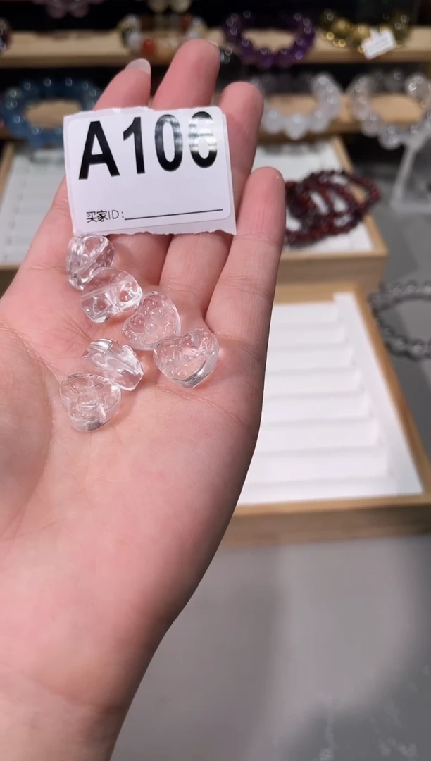 水晶手链未镶嵌A106多样性发一 白水蝴蝶