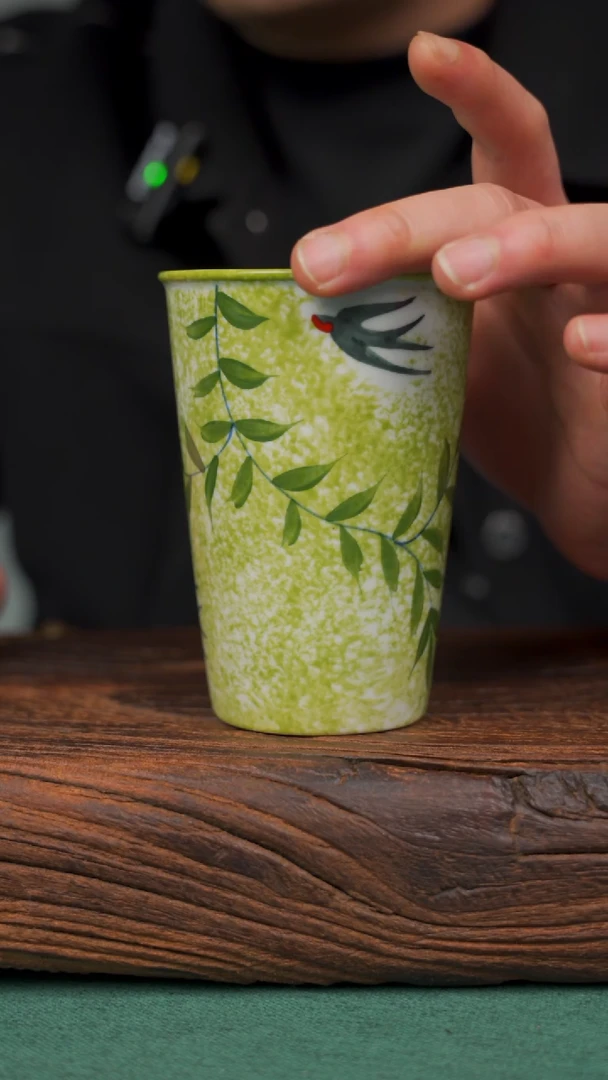 瓷片100寻一缕瓷香杯釉下手工手绘瓷器