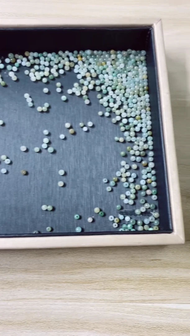 翡翠未镶嵌颈饰38天然缅甸翡翠A货散珠500颗