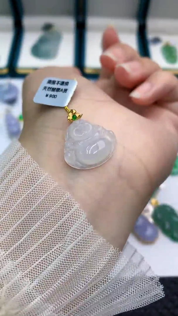 【闪购商品】翡翠颈饰18K金镶嵌            8