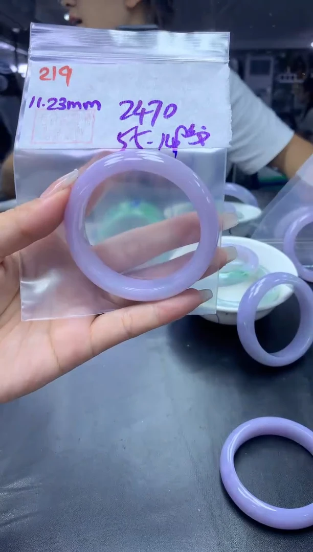 未镶嵌定制翡翠219手镯55纹+2470元+拍一发一