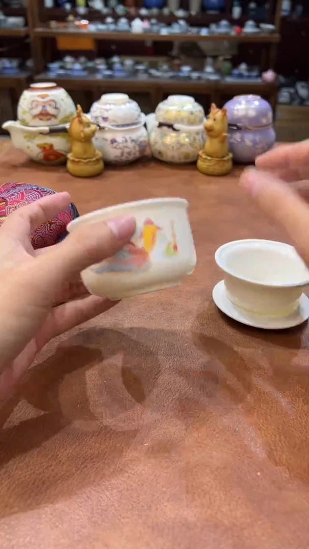 真的很便宜会开片的旅行茶具