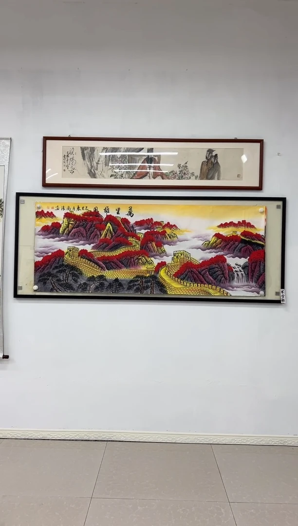 国画《万里雄风》画芯未装裱180乘70
