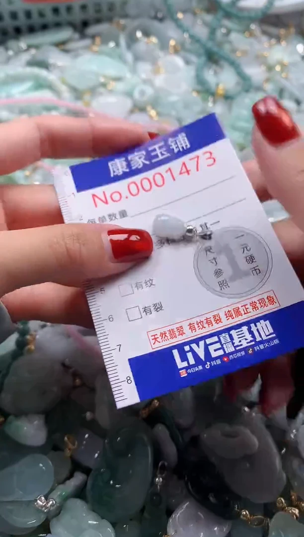 翡翠未镶嵌吊坠(不含链)1473