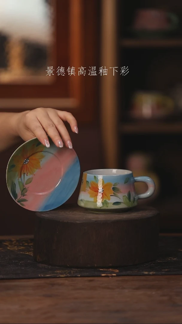 陶瓷景德镇高温釉下手绘陶瓷479