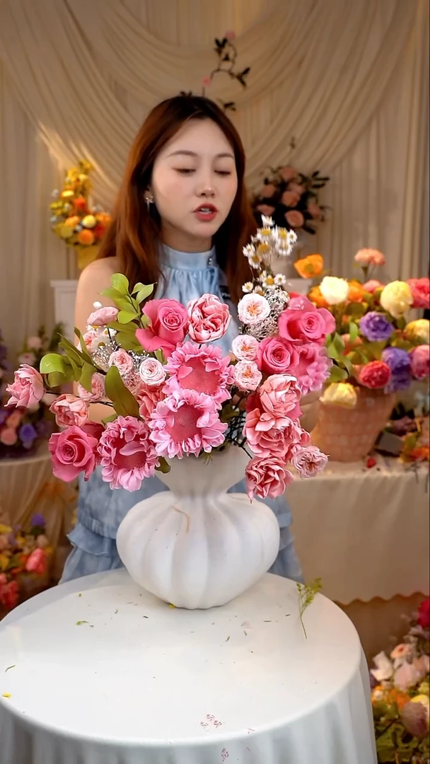 粉色开播福利永生花